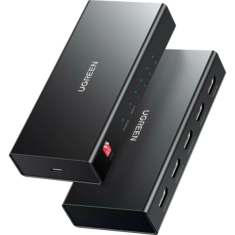 Изображение товара Ugreen CM570 HDMI 2.0 сплиттер 4K 60Hz разветвитель для нескольких дисплеев