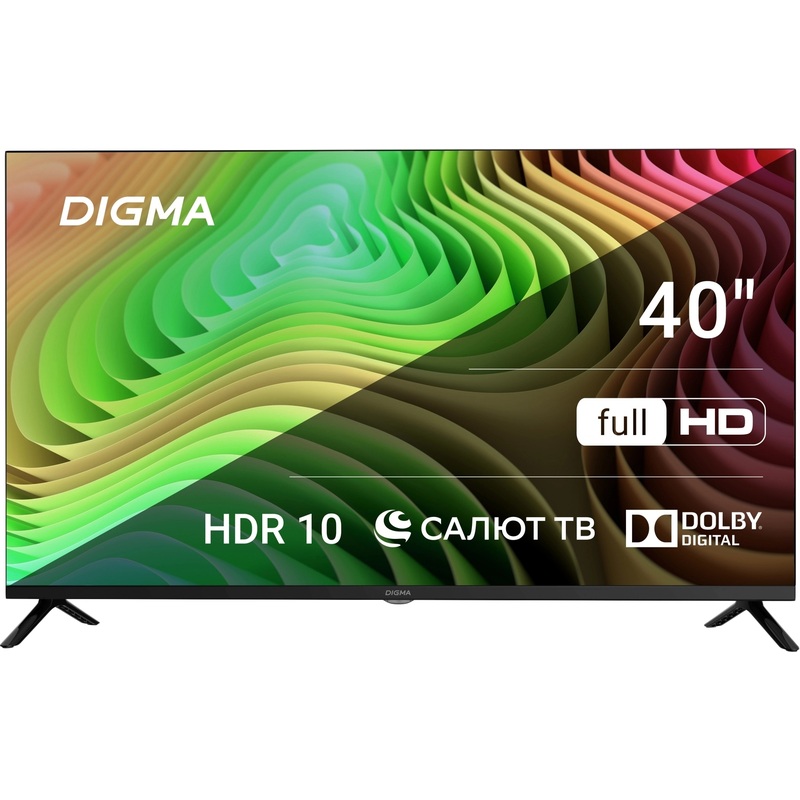 Изображение товара Телевизор 40 дюймов Digma DM-LED40SBB36 Full HD Smart TV Wi-Fi Bluetooth