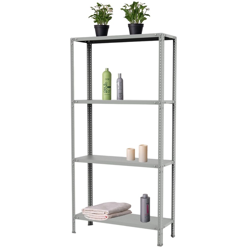 Стеллаж металлический СТЭ 4 полки, 1000х300х2500 мм