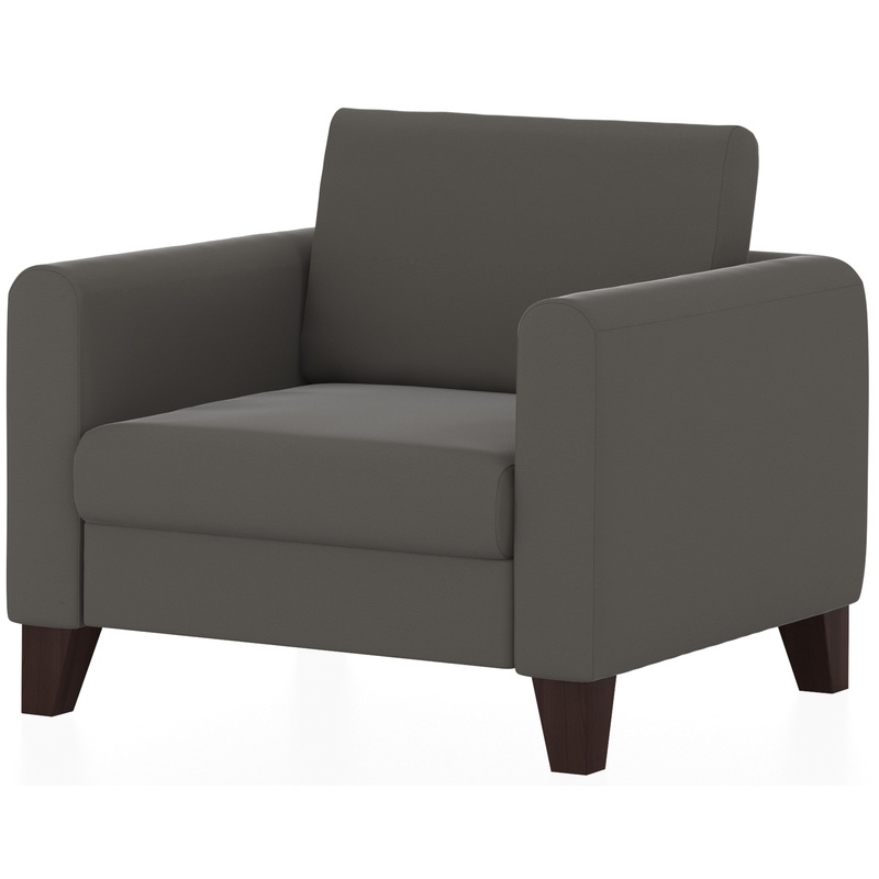 Изображение товара Кресло Берген серое (искусственная кожа)