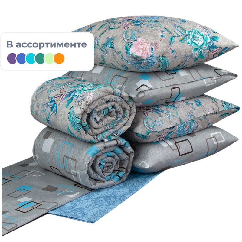 Изображение товара Набор 1.5-спальный Selena Летний (одеяло 140х205 см, комплект постельного белья)