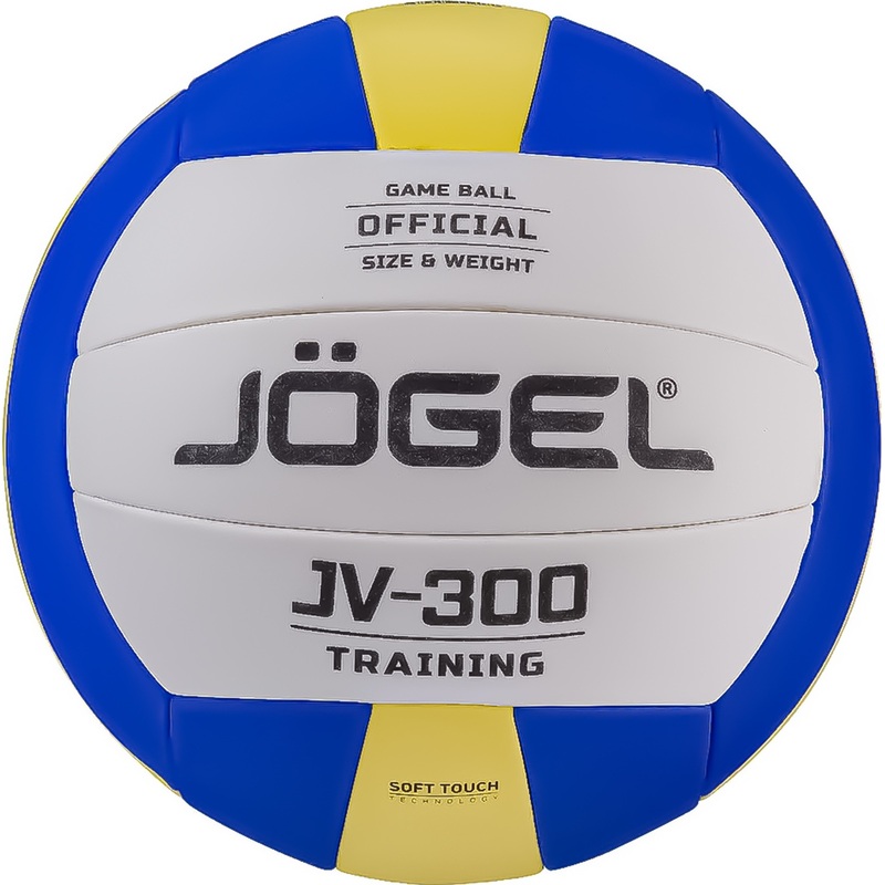 Изображение товара Волейбольный мяч Jogel JV-300 №5 синий желтый для зала и пляжа