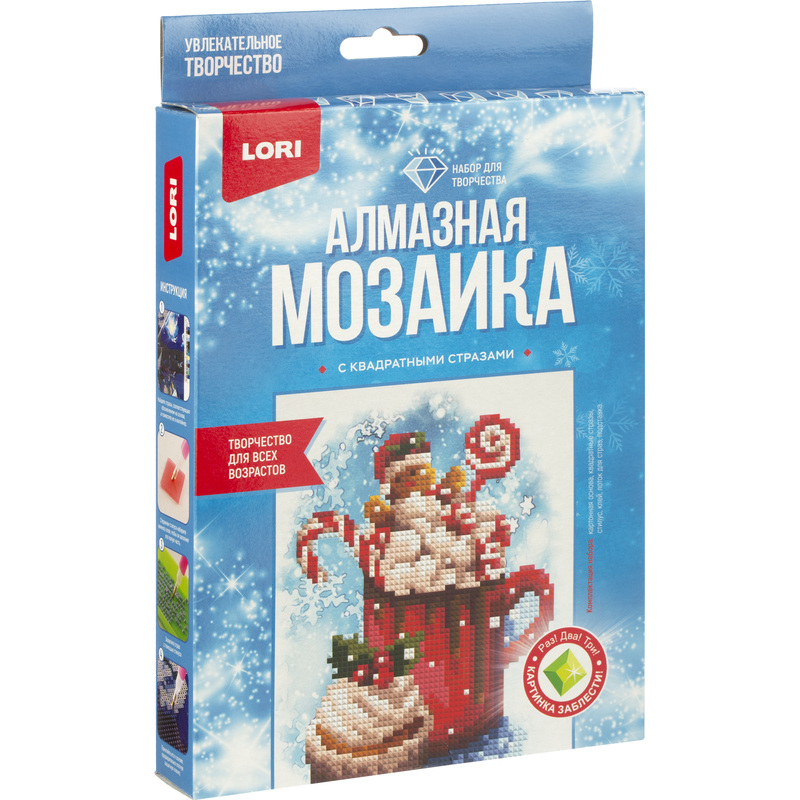 Изображение товара Алмазная мозаика Lori Сладости 24.3х15.3 см для детей