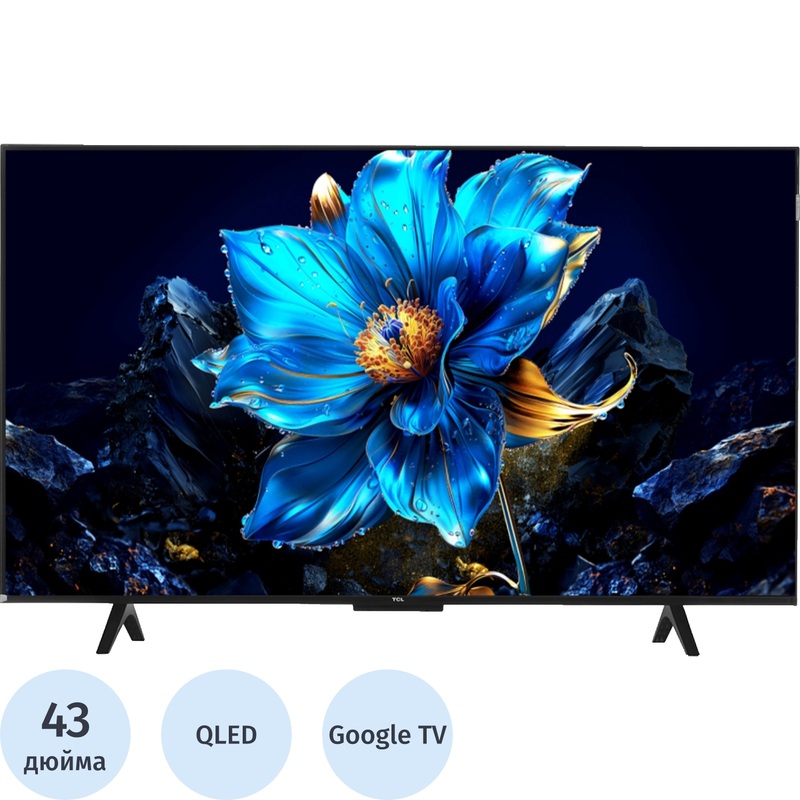 Изображение товара ТВ TCL 43P7K Ultra HD 4K Google TV HDMI USB Wi-Fi Bluetooth