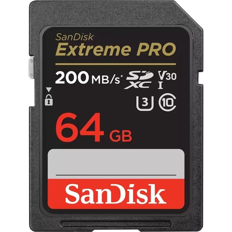 Изображение товара Карта памяти 64 ГБ SDXC SanDisk Extreme Pro UHS-I U3 V30