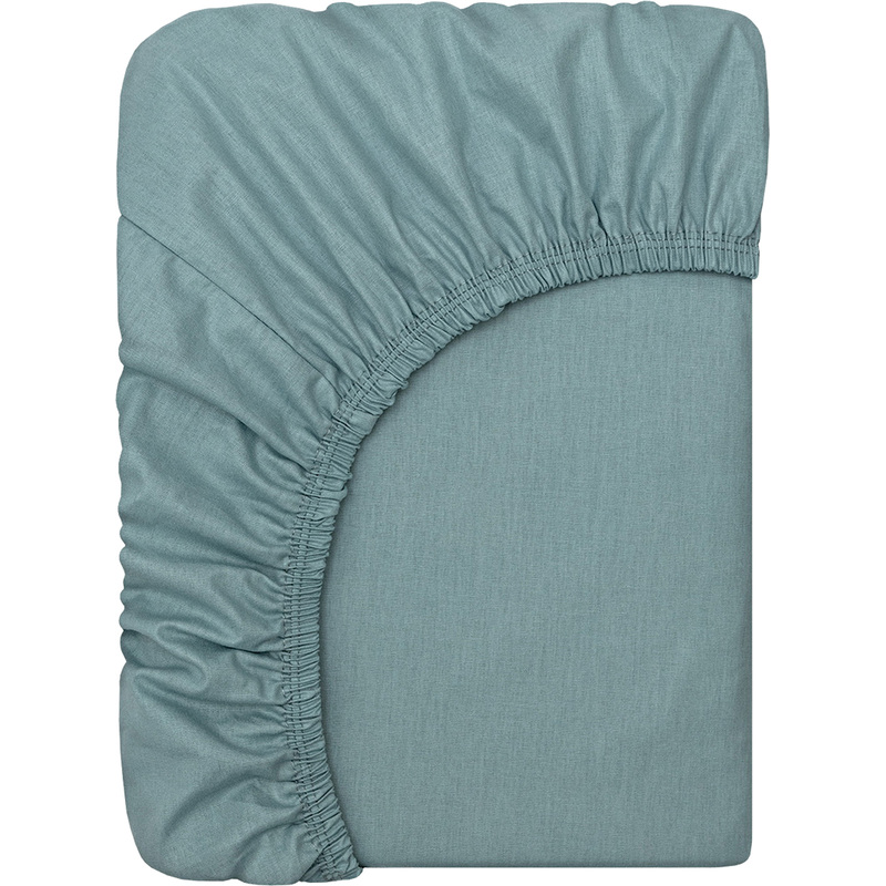 Изображение товара Простыня на резинке Bravo 160x200x25 см поплин 115 г/кв.м серая