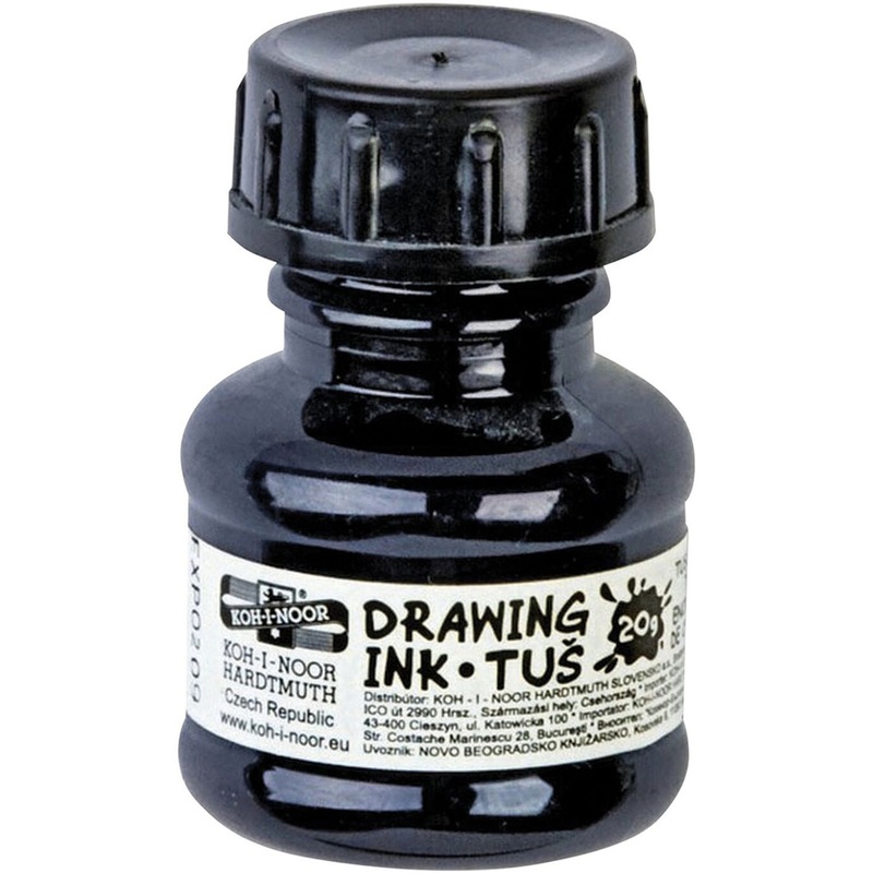 Изображение товара Тушь для рисования Koh-i-Noor 20 мл чёрная