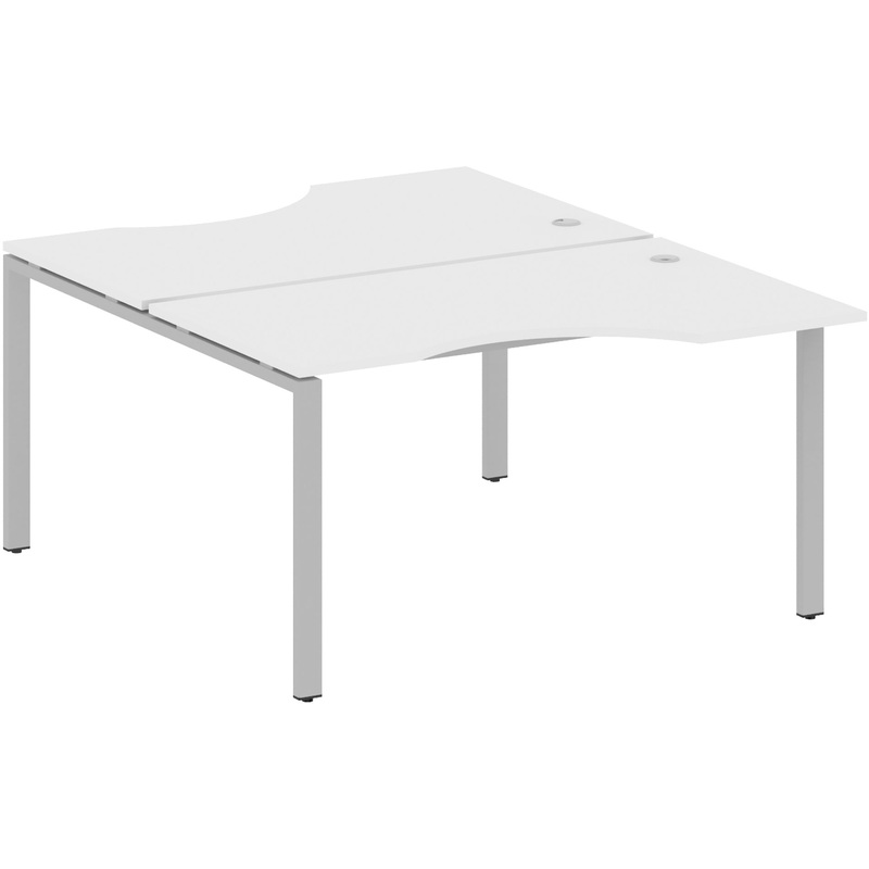 Изображение товара Рабочая станция Metal System Style БП.РАС-СА-2.2 белый серый 1400x1835х750 мм