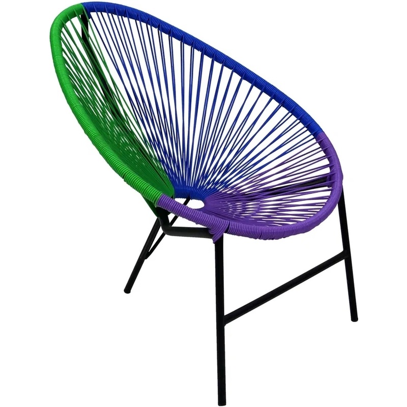 Изображение товара Стул к набору Акапулько (чёрный/синий/фиолетовый/зелёный, 840х720х870 мм)