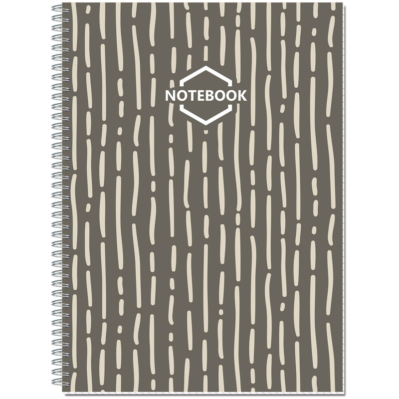 Изображение товара Бизнес-тетрадь Полином Стильный офис A4 60 листов коричневая в клетку на спирали (203х290 мм)