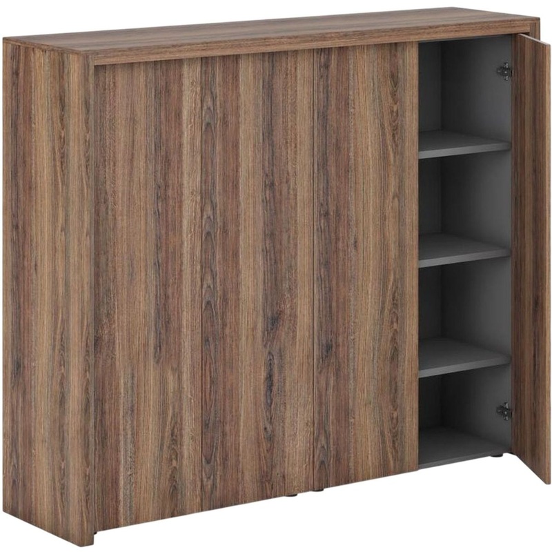 Изображение товара Шкаф комбинированный Era JR507 - орех грецкий, 1900х500х1567 мм