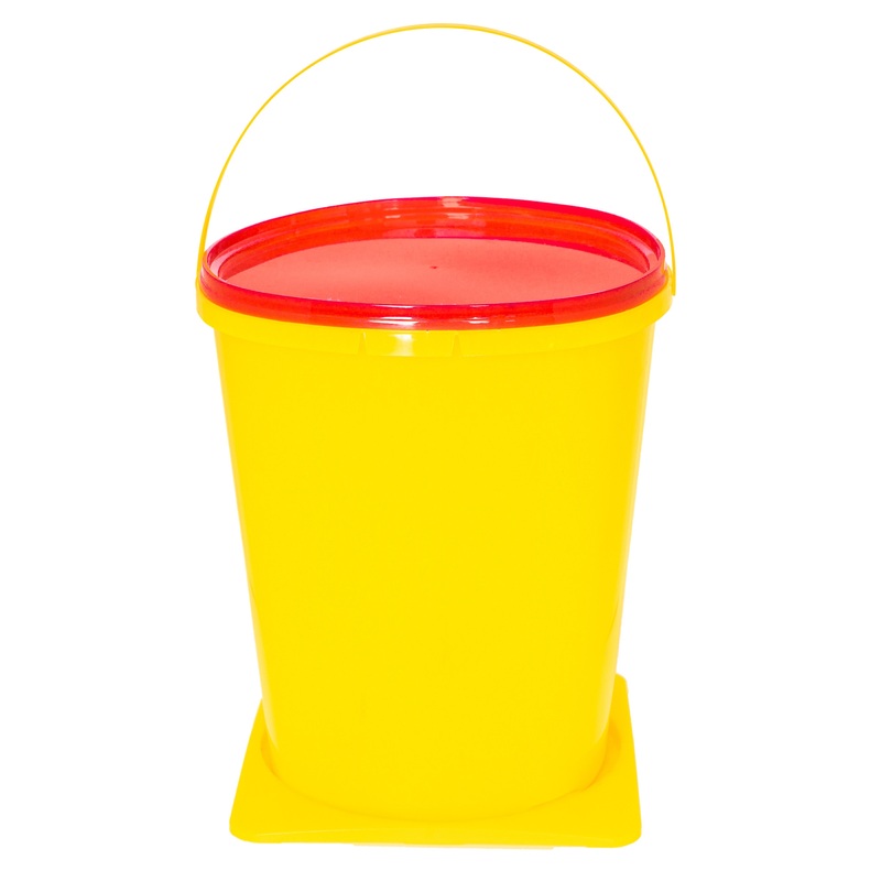 Изображение товара Контейнер для медицинских отходов класса Б 6л желтый, 50 шт в упаковке