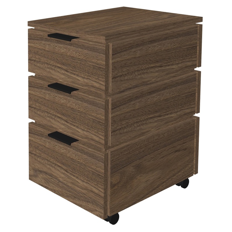 Изображение товара Тумба подкатная Time.S Ts-31 с 3 ящиками и плавным закрыванием