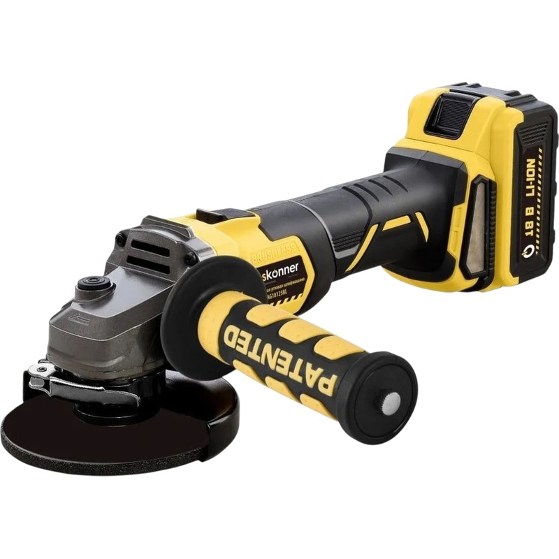 Изображение товара Угловая аккумуляторная шлифмашина Hanskonner HAG18125BL 125 мм беспроводной инструмент