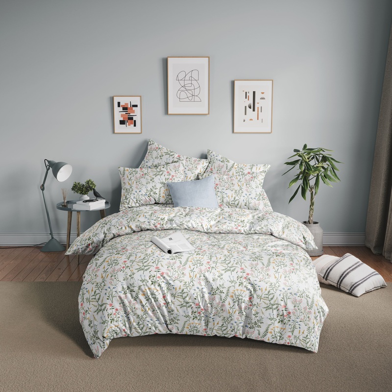 Изображение товара Комплект постельного белья Guten Morgen Gardenia 1.5-спальный бязь 70x70 см