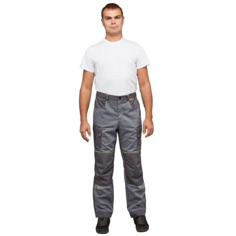Изображение товара Рабочие летние брюки мужские Nайтстар Проксима со светоотражающим кантом серые
