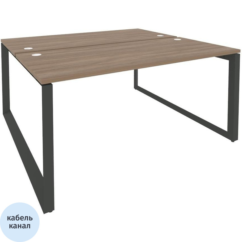 Изображение товара Рабочая станция на 2 рабочих места ONIX-О O.MO-D.RS-2.4.7 дуб аризона антрацит