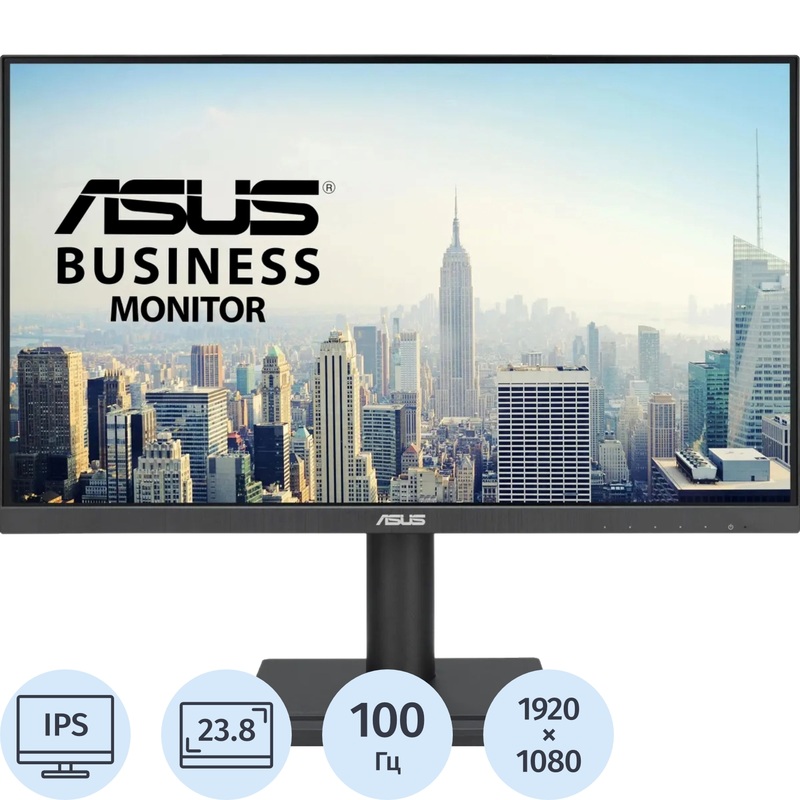 Изображение товара Монитор 23.8 Asus VA24DQFS чёрный  Full HD IPS 100 Гц с USB и HDMI