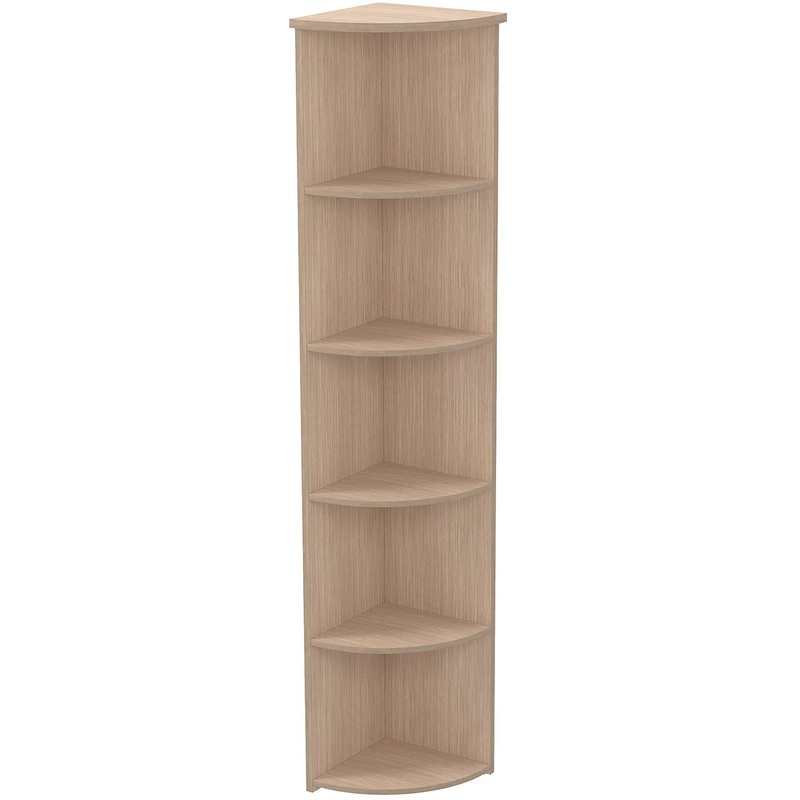 Изображение товара Стеллаж для документов 2ПП.005 new дуб 370х370х1960 мм угловой из ЛДСП