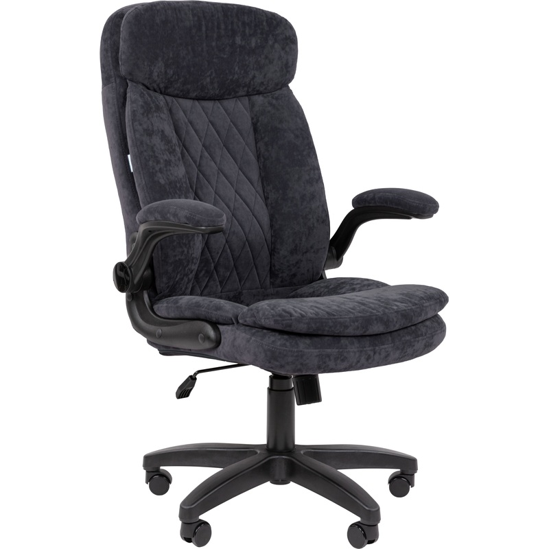 Изображение товара Кресло Chairman Home 533 для руководителя с механизмом Top Gun, темно-серый велюр