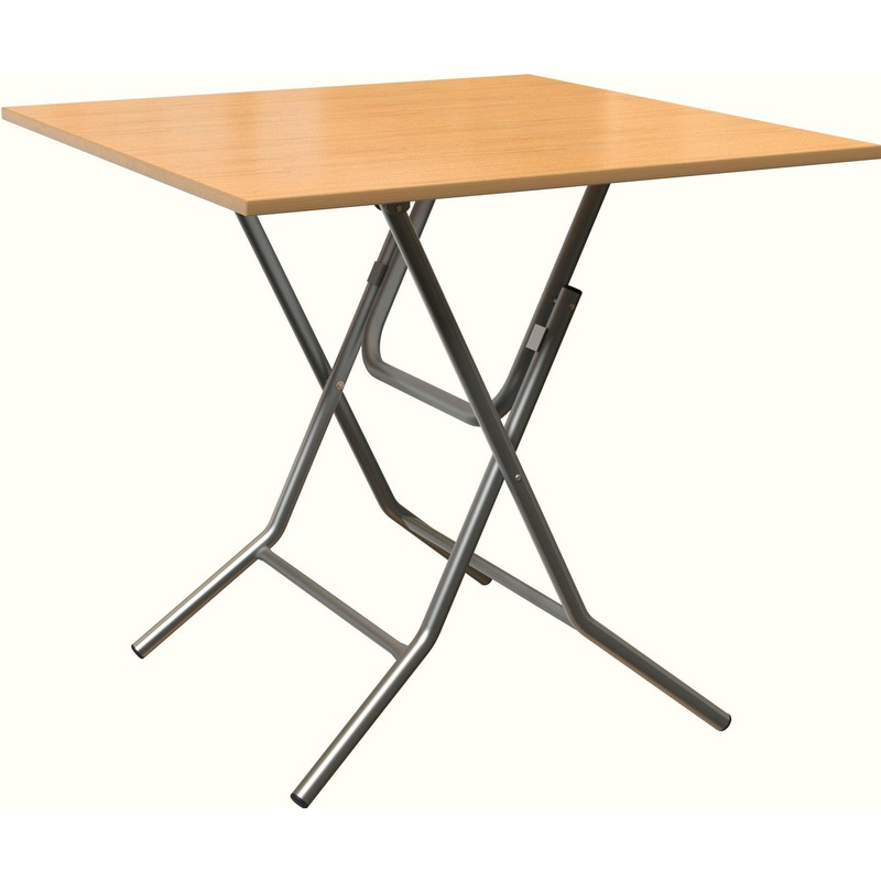 Изображение товара Стол обеденный Ривьера бук 800х800х750 мм складной на металлокаркасе