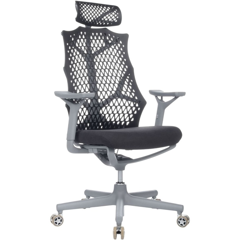 Изображение товара Кресло для руководителя RV Design Ego чёрное ткань пластик с механизмом Synchro