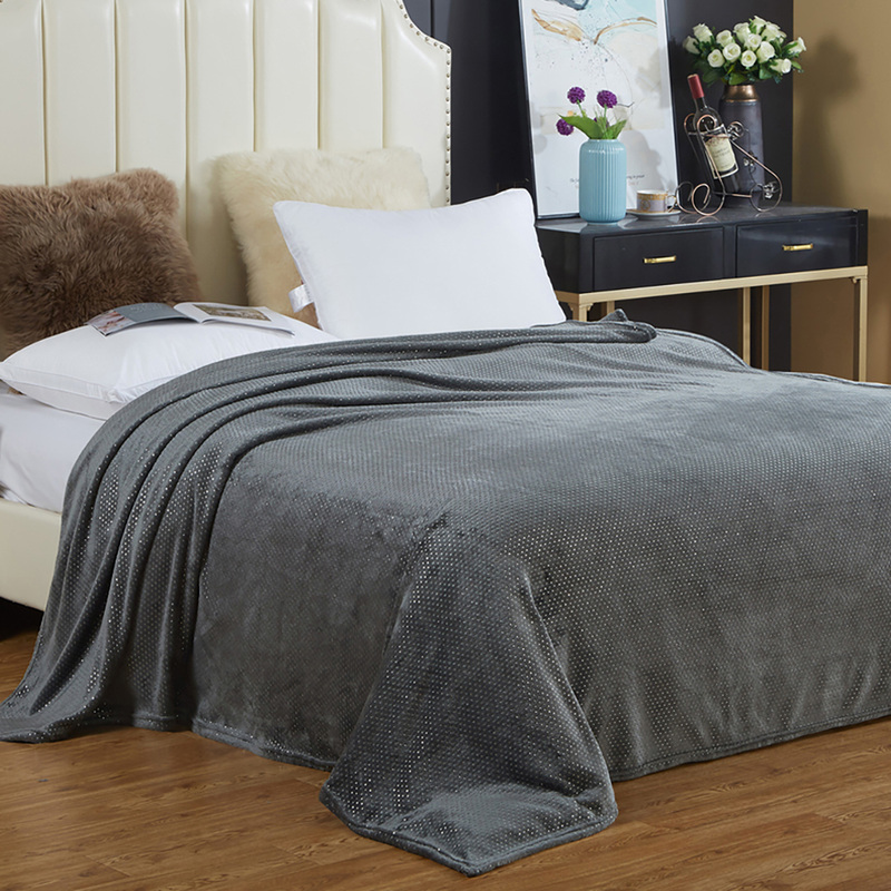 Изображение товара Плед Cleo Luna велсофт 180x200 см серый (180/004-LUN/LA)