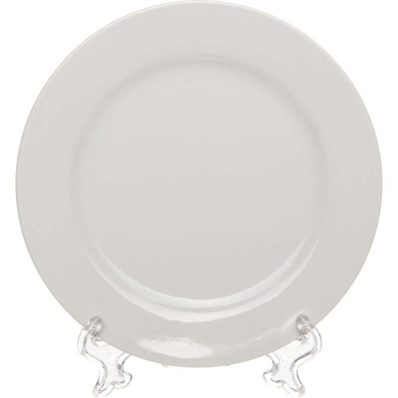 Изображение товара Десертная тарелка Башкирский фарфор Классик 19см белая 6 штук