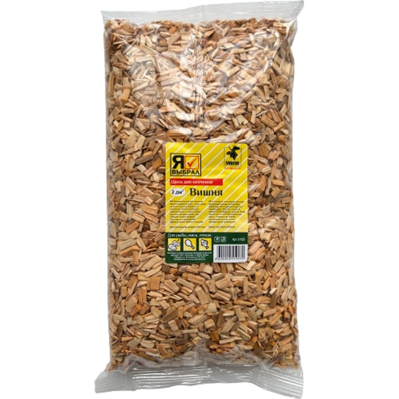 Изображение товара Щепа для копчения Вишня 409 г натуральный аромат для домашних коптилен