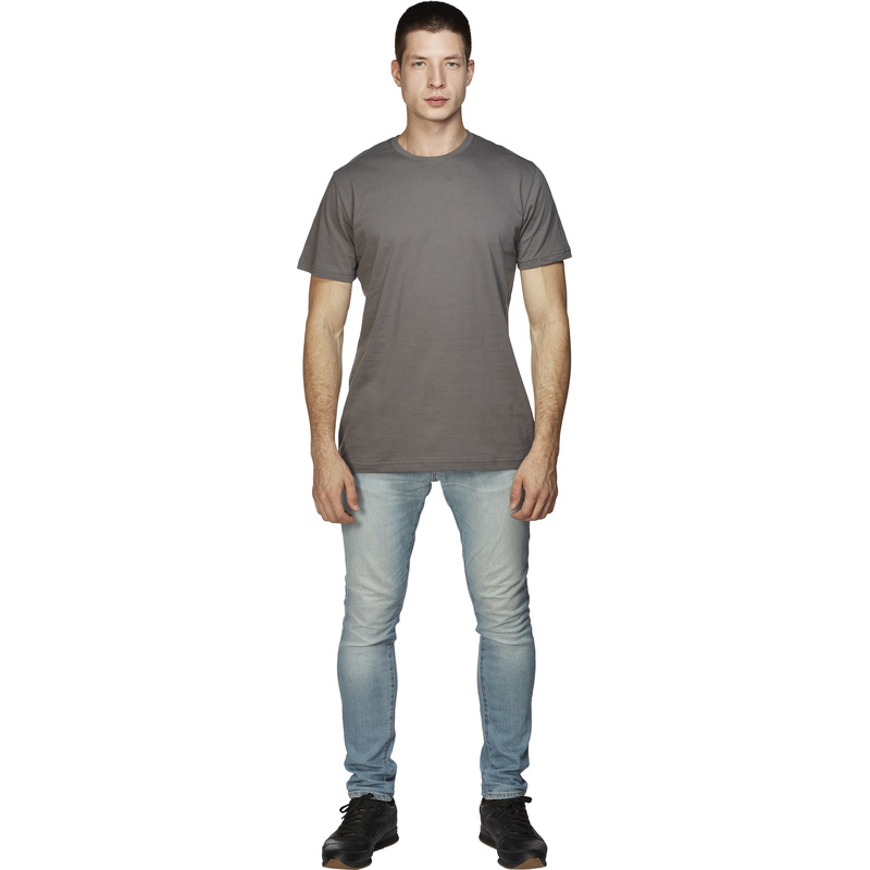 Изображение товара Футболка короткий рукав из 100% хлопка темно-серая размер 48-50