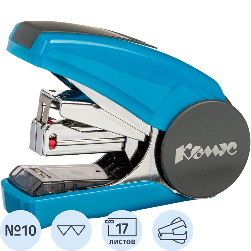 Изображение товара Мини-степлер Комус Light-Force до 17 листов синий