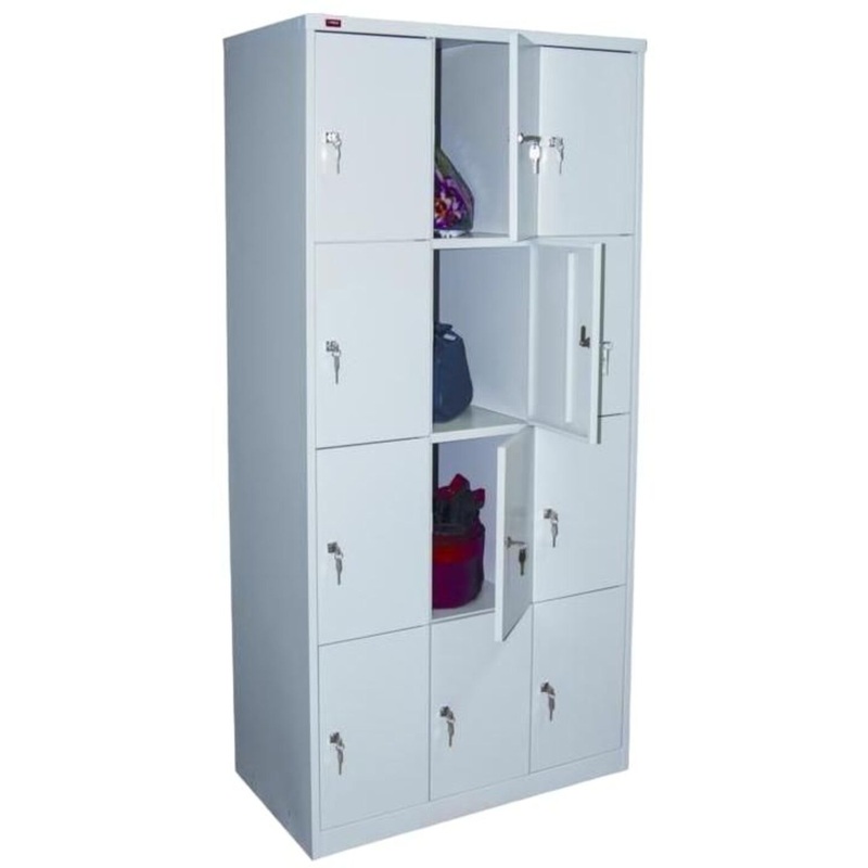 Изображение товара Шкаф для сумок ШРМ312 12 ячеек металл серый 900х500х1860 мм