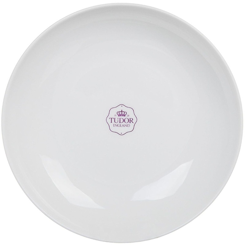 Изображение товара Тарелка обеденная Tudor England фарфор 23 см белая (6 штук в упаковке)