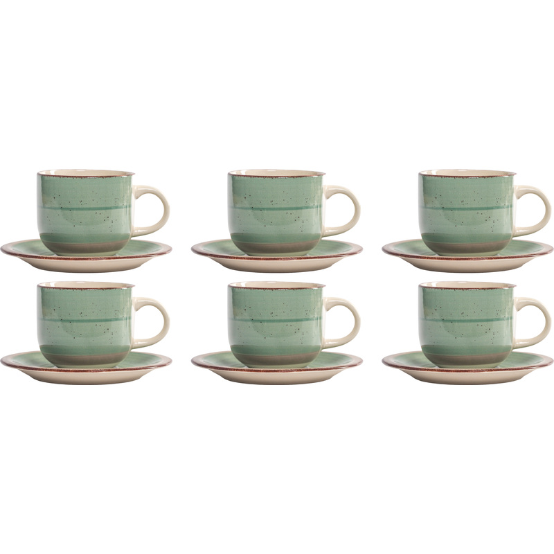 Изображение товара Набор чайный Domenik Forest (DMS006) на 6 персон керамика (12 предметов)