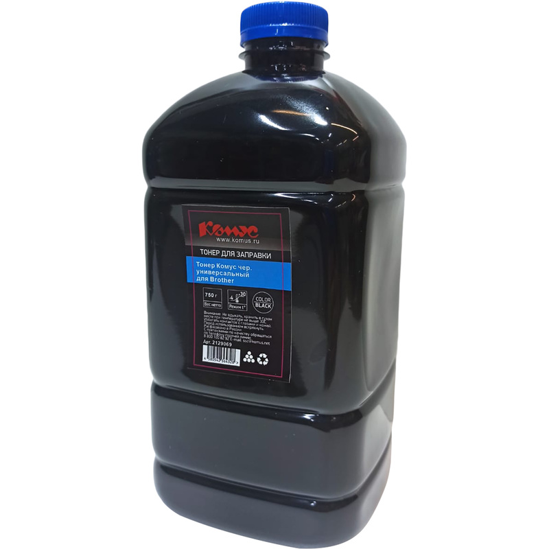 Изображение товара Универсальный черный тонер для Brother 750 г совместимый Комус