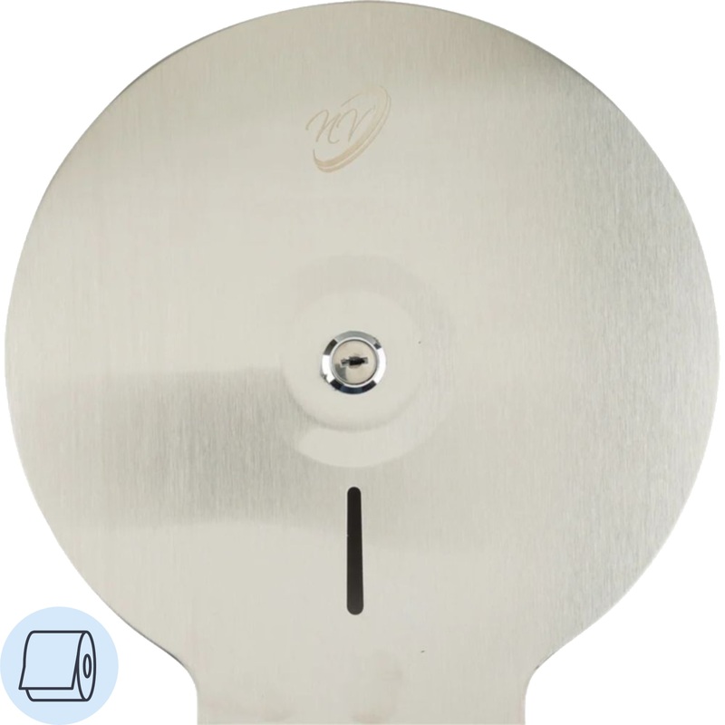 Изображение товара Диспенсер для туалетной бумаги рулонной NV серый/серебристый (NV-2508)