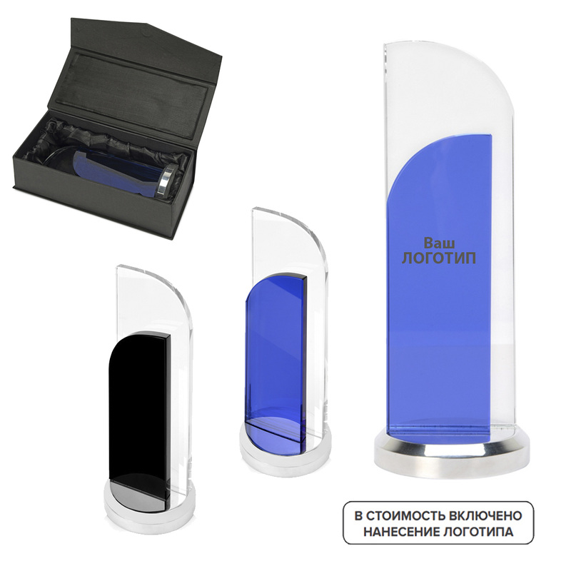 Изображение товара Награда Parus стекло/металл 7.7х20.5 см (10 штук в упаковке)