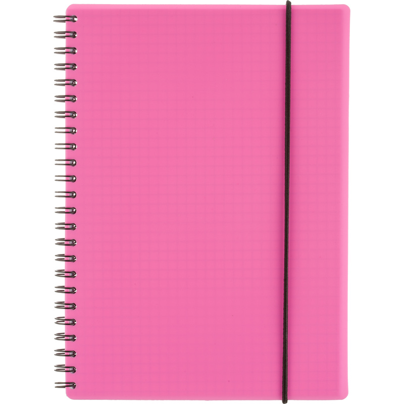 Изображение товара Бизнес-тетрадь Attache Neon А5 96 листов розовая в клетку на спирали