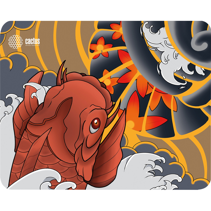 Изображение товара Коврик для мыши Cactus Fish CS-MP-PRO04XL с тканевой поверхностью и резиновым основанием