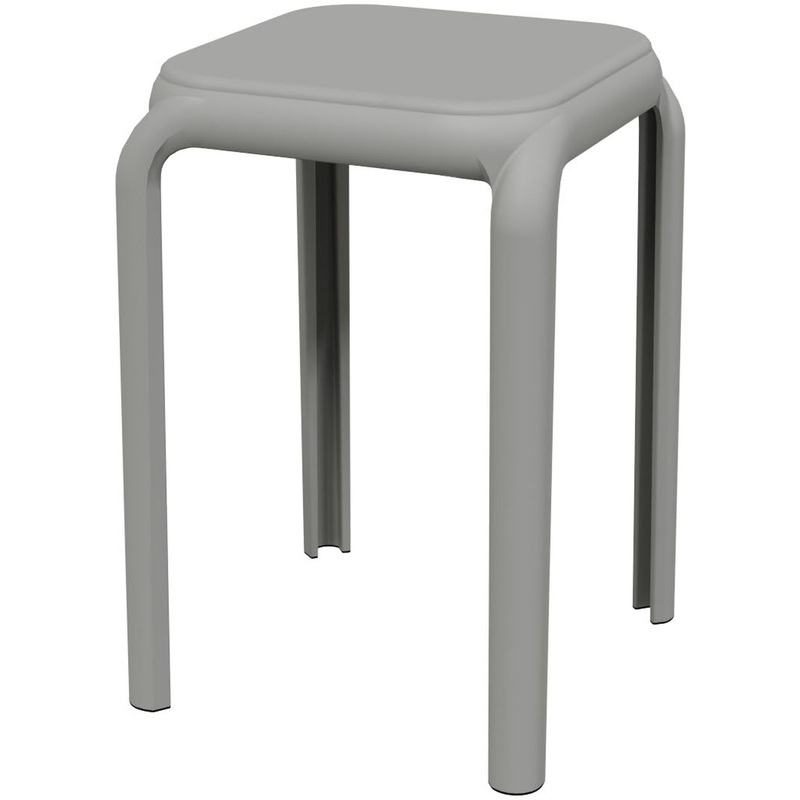 Изображение товара Табурет серый (полипропилен)