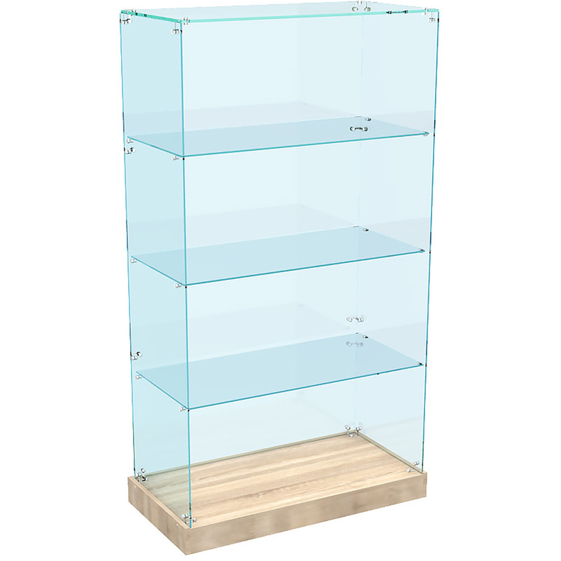 Изображение товара Витрина для товаров Истра 6 открытая стекло дуб сонома 900х450х1600 мм