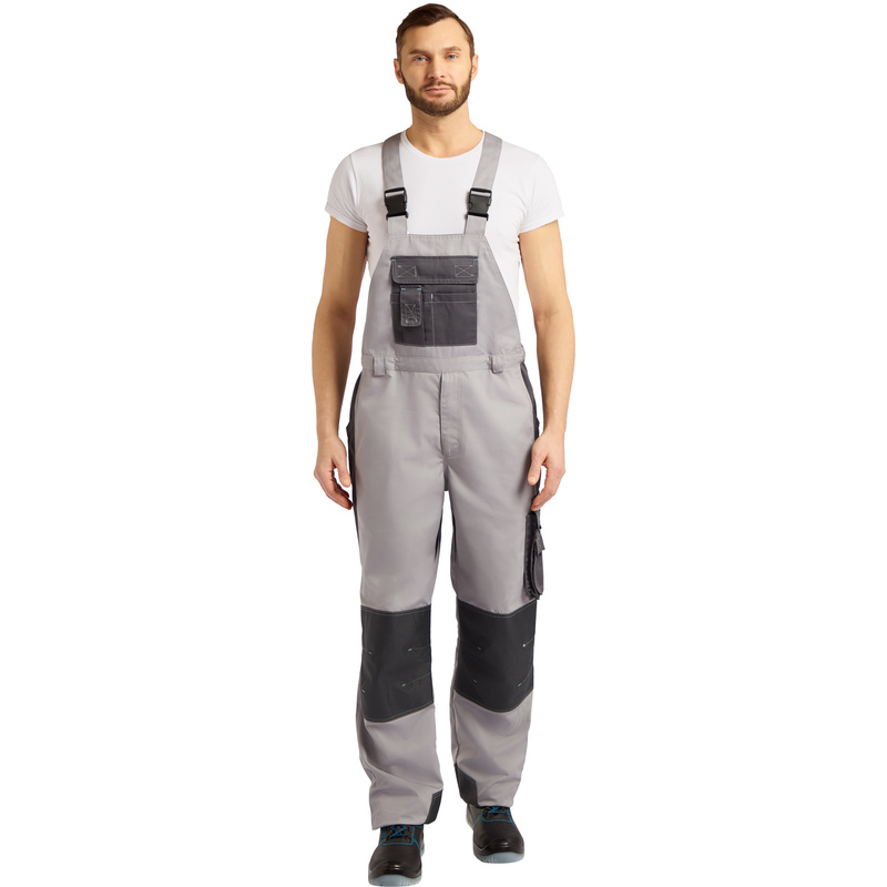 Изображение товара Полукомбинезон рабочий летний мужской TOPFORT Акетон серый размеры 64-66
