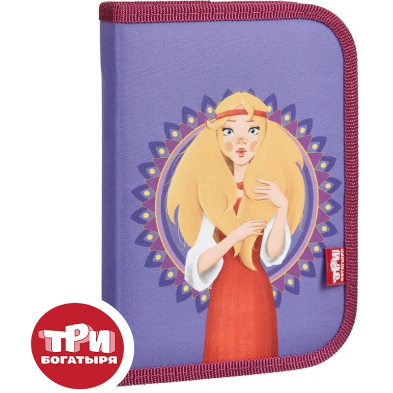 Изображение товара Пенал односекционный Комус Три богатыря Аленушка для девочек