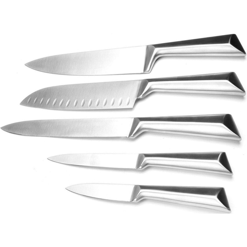 Изображение товара Набор ножей TalleR TR-22079 6 предметов с подставкой из нержавеющей стали