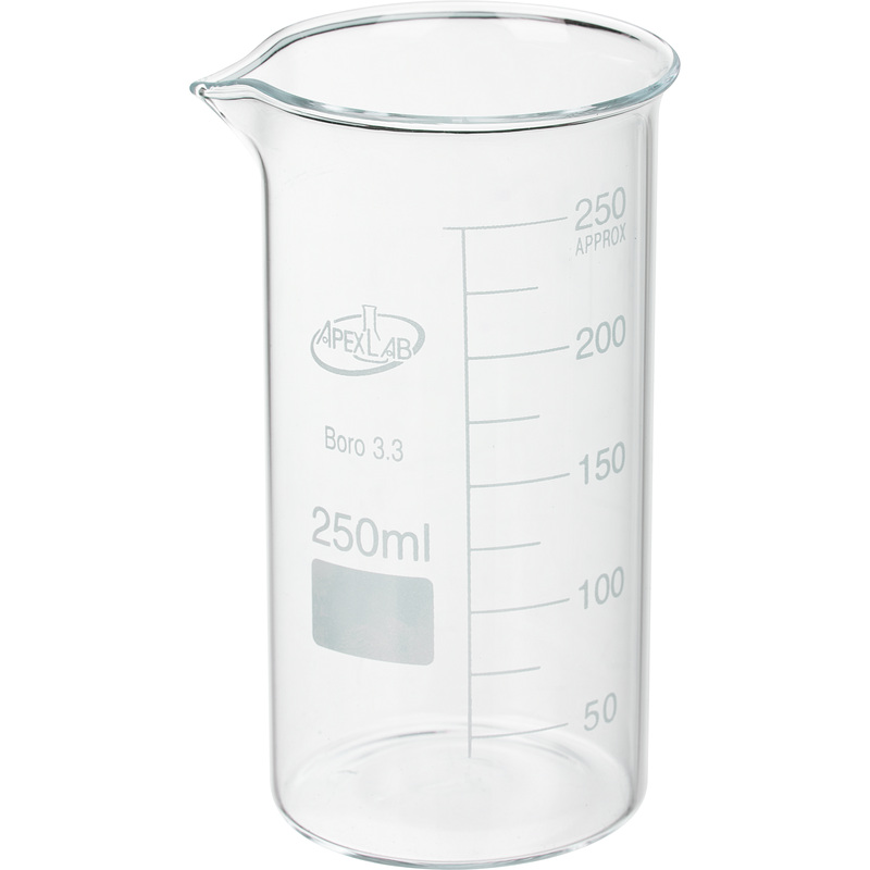 Изображение товара Стакан лабораторный Apexlab В-1-250 с делениями