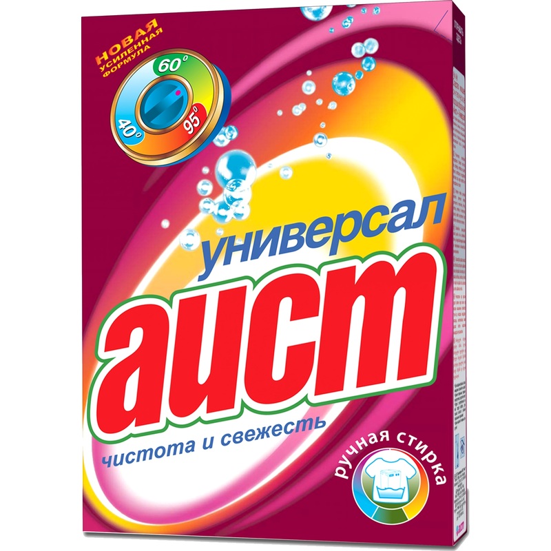 Изображение товара Порошок стиральный автомат Аист Универсал 0.4 кг для белого и цветного белья