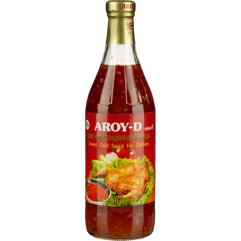 Изображение товара Соус Aroy-D Чили сладкий 920 г - тайский пикантный соус с сладостью