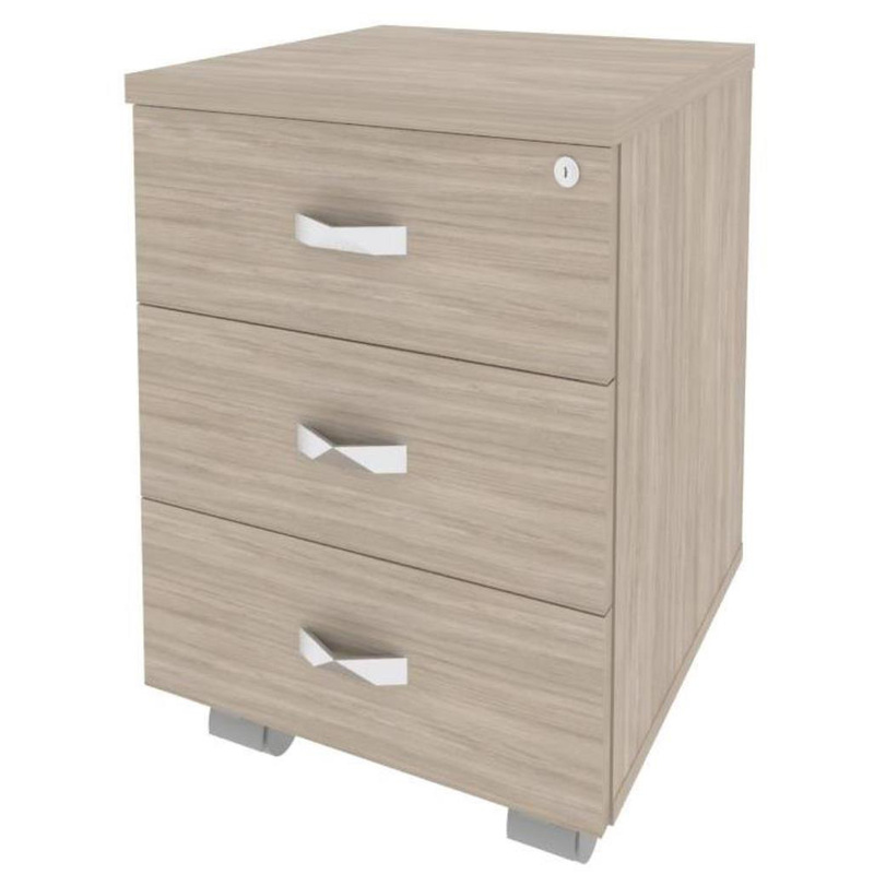 Изображение товара Тумба подкатная Onix O.ТМ-3 с центральным замком дуб аттик 432х460х611 мм