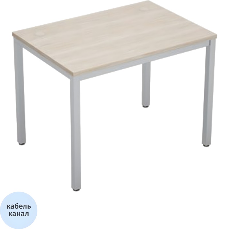 Изображение товара Стол прямой Avance 6М.064 алюминий матовый 1600х600х750 мм