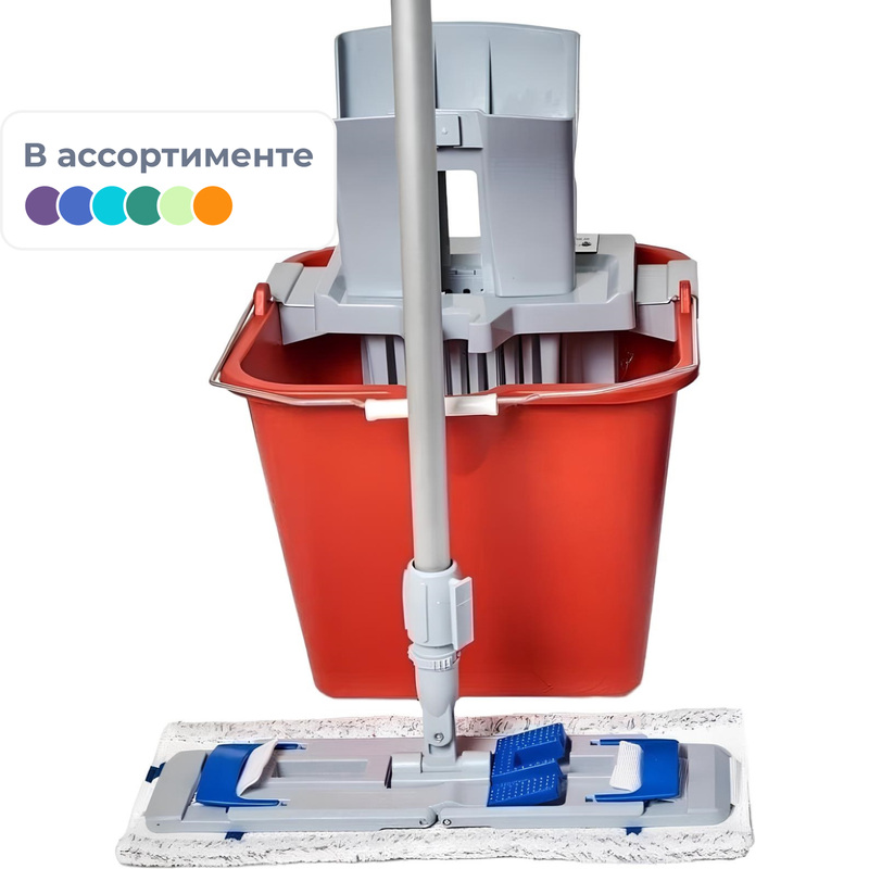 Изображение товара Комплект для уборки Росмоп PRO-20+ ведро и насадка микроволокно РФ